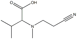 2-[(2-cyanoethyl)(methyl)amino]-3-methylbutanoic acid 结构式