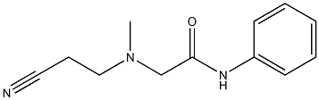 2-[(2-cyanoethyl)(methyl)amino]-N-phenylacetamide 结构式