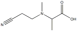2-[(2-cyanoethyl)(methyl)amino]propanoic acid 结构式