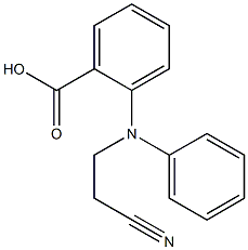 2-[(2-cyanoethyl)(phenyl)amino]benzoic acid 结构式