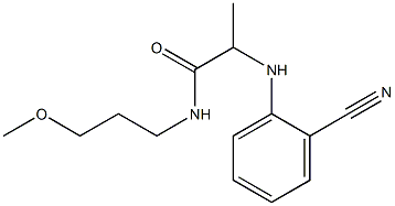 2-[(2-cyanophenyl)amino]-N-(3-methoxypropyl)propanamide 结构式