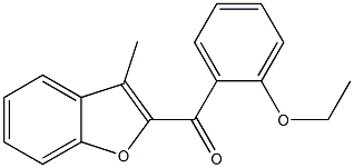 2-[(2-ethoxyphenyl)carbonyl]-3-methyl-1-benzofuran 结构式