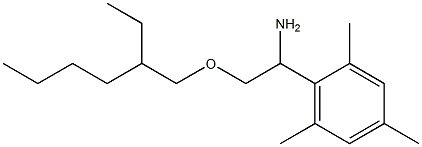 2-[(2-ethylhexyl)oxy]-1-(2,4,6-trimethylphenyl)ethan-1-amine 结构式