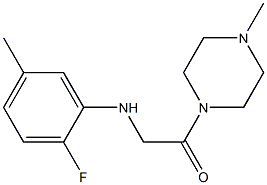 2-[(2-fluoro-5-methylphenyl)amino]-1-(4-methylpiperazin-1-yl)ethan-1-one 结构式