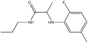 2-[(2-fluoro-5-methylphenyl)amino]-N-propylpropanamide 结构式