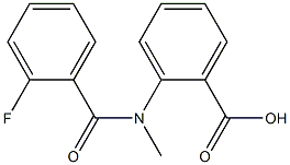 2-[(2-fluorobenzoyl)(methyl)amino]benzoic acid 结构式