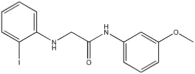 2-[(2-iodophenyl)amino]-N-(3-methoxyphenyl)acetamide 结构式