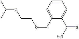2-[(2-isopropoxyethoxy)methyl]benzenecarbothioamide 结构式