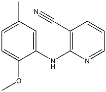 2-[(2-methoxy-5-methylphenyl)amino]nicotinonitrile 结构式