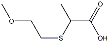 2-[(2-methoxyethyl)thio]propanoic acid 结构式