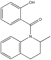 2-[(2-methyl-1,2,3,4-tetrahydroquinolin-1-yl)carbonyl]phenol 结构式