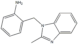 2-[(2-methyl-1H-1,3-benzodiazol-1-yl)methyl]aniline 结构式