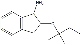 2-[(2-methylbutan-2-yl)oxy]-2,3-dihydro-1H-inden-1-amine 结构式