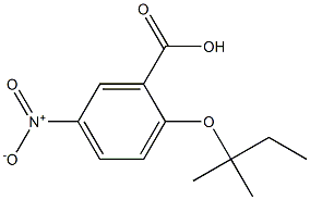 2-[(2-methylbutan-2-yl)oxy]-5-nitrobenzoic acid 结构式