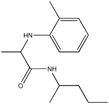 2-[(2-methylphenyl)amino]-N-(pentan-2-yl)propanamide 结构式