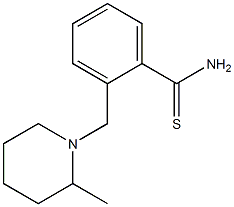 2-[(2-methylpiperidin-1-yl)methyl]benzenecarbothioamide 结构式