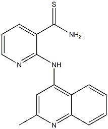 2-[(2-methylquinolin-4-yl)amino]pyridine-3-carbothioamide 结构式