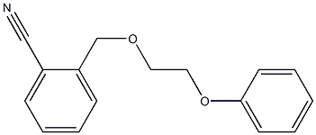 2-[(2-phenoxyethoxy)methyl]benzonitrile 结构式