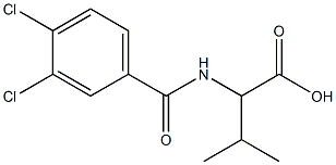 2-[(3,4-dichlorobenzoyl)amino]-3-methylbutanoic acid 结构式