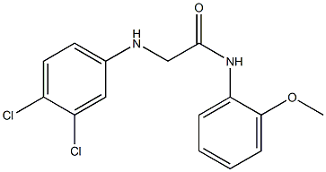 2-[(3,4-dichlorophenyl)amino]-N-(2-methoxyphenyl)acetamide 结构式