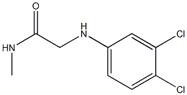 2-[(3,4-dichlorophenyl)amino]-N-methylacetamide 结构式