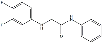 2-[(3,4-difluorophenyl)amino]-N-phenylacetamide 结构式