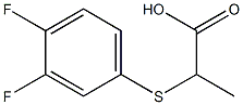 2-[(3,4-difluorophenyl)thio]propanoic acid 结构式