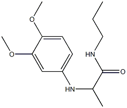 2-[(3,4-dimethoxyphenyl)amino]-N-propylpropanamide 结构式