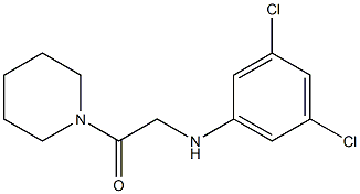 2-[(3,5-dichlorophenyl)amino]-1-(piperidin-1-yl)ethan-1-one 结构式