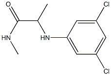 2-[(3,5-dichlorophenyl)amino]-N-methylpropanamide 结构式