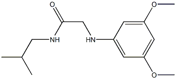 2-[(3,5-dimethoxyphenyl)amino]-N-(2-methylpropyl)acetamide 结构式
