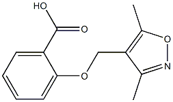 2-[(3,5-dimethyl-1,2-oxazol-4-yl)methoxy]benzoic acid 结构式