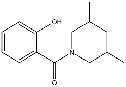 2-[(3,5-dimethylpiperidin-1-yl)carbonyl]phenol 结构式