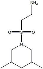 2-[(3,5-dimethylpiperidin-1-yl)sulfonyl]ethanamine 结构式