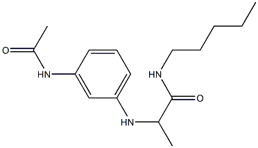 2-[(3-acetamidophenyl)amino]-N-pentylpropanamide 结构式