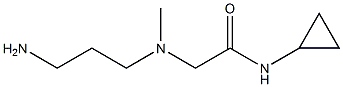 2-[(3-aminopropyl)(methyl)amino]-N-cyclopropylacetamide 结构式