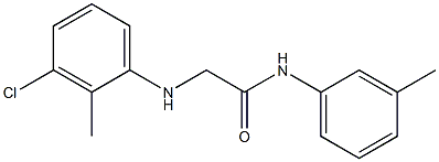 2-[(3-chloro-2-methylphenyl)amino]-N-(3-methylphenyl)acetamide 结构式