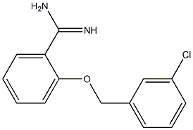 2-[(3-chlorobenzyl)oxy]benzenecarboximidamide 结构式