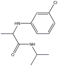 2-[(3-chlorophenyl)amino]-N-(propan-2-yl)propanamide 结构式