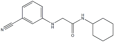 2-[(3-cyanophenyl)amino]-N-cyclohexylacetamide 结构式