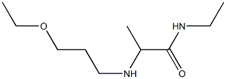 2-[(3-ethoxypropyl)amino]-N-ethylpropanamide 结构式