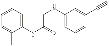 2-[(3-ethynylphenyl)amino]-N-(2-methylphenyl)acetamide 结构式