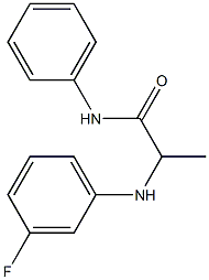 2-[(3-fluorophenyl)amino]-N-phenylpropanamide 结构式