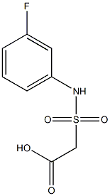 2-[(3-fluorophenyl)sulfamoyl]acetic acid 结构式