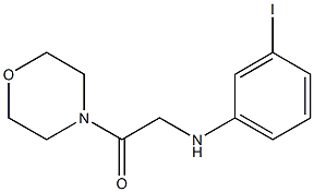 2-[(3-iodophenyl)amino]-1-(morpholin-4-yl)ethan-1-one 结构式