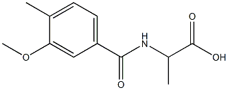 2-[(3-methoxy-4-methylphenyl)formamido]propanoic acid 结构式