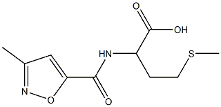 2-[(3-methyl-1,2-oxazol-5-yl)formamido]-4-(methylsulfanyl)butanoic acid 结构式