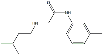 2-[(3-methylbutyl)amino]-N-(3-methylphenyl)acetamide 结构式