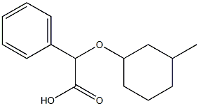 2-[(3-methylcyclohexyl)oxy]-2-phenylacetic acid 结构式