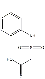 2-[(3-methylphenyl)sulfamoyl]acetic acid 结构式